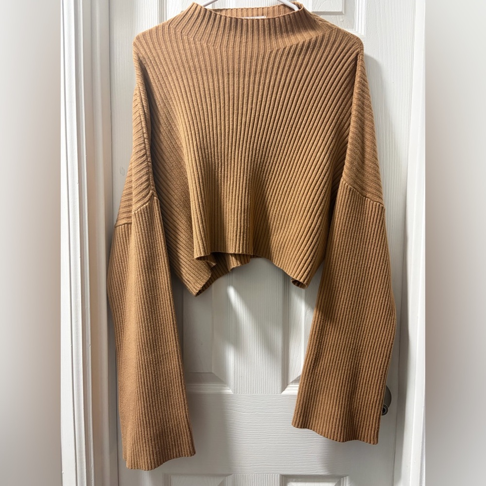 Grey Bandit Ribbed Mock Neck Sweater